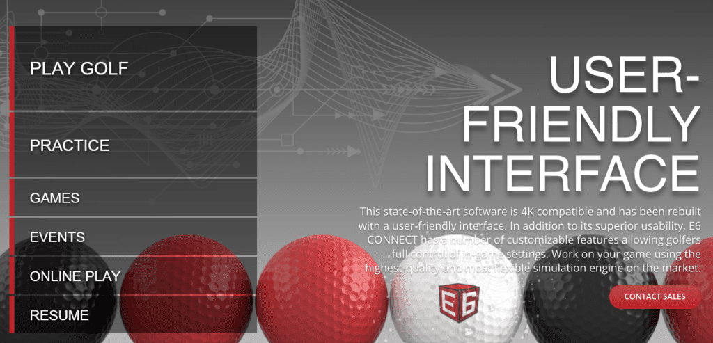 E6 Connect - Best Golf Simulation Software