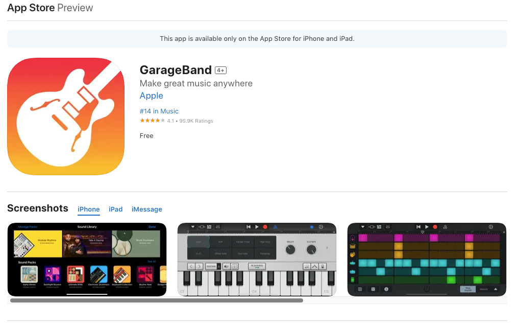 GarageBand - Best EDM making software