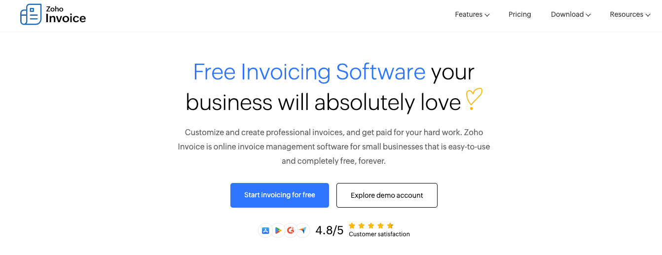 Zoho Invoice - Best Billing Software in Dubai